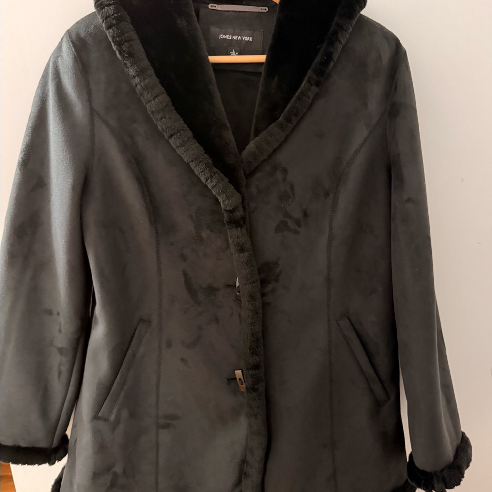 Jones New York Black Teddy Jacket